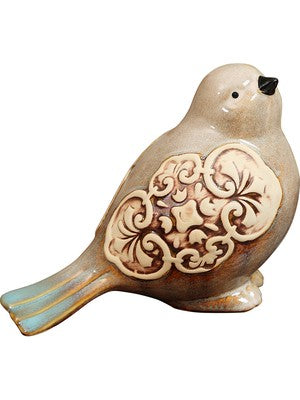 Vintage Farmhouse Ceramic Bird Figurines(Set of 2)