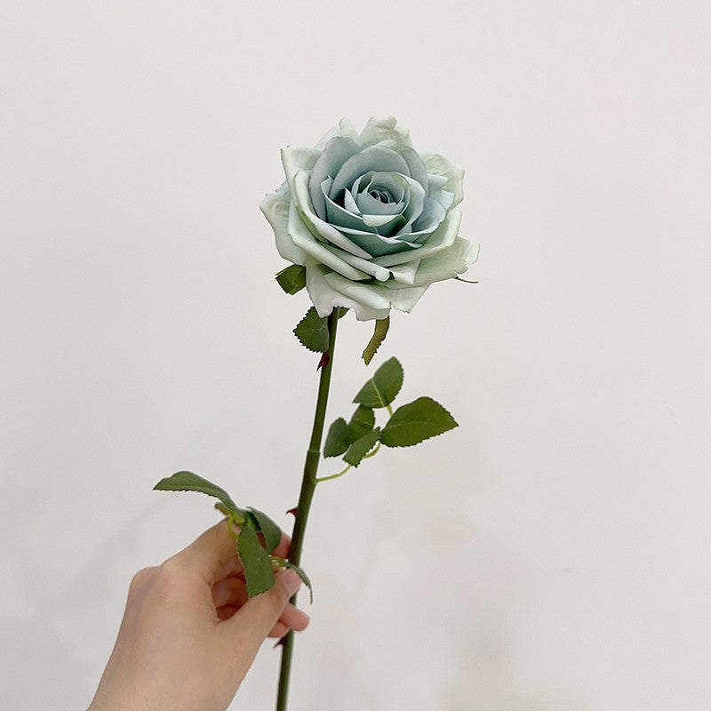 Realistic Vintage English Rose | Faux Stem with Reflexed Petals