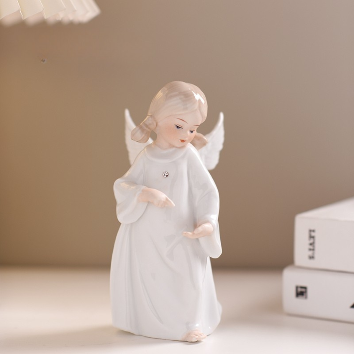 Heavenly Choir Porcelain Angel Figurines | Set of 5 Collectible Cherubs