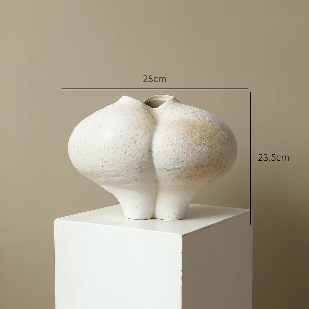 Sculptural Body Vase | Wabi-Sabi Female Form Art for Modern Decor