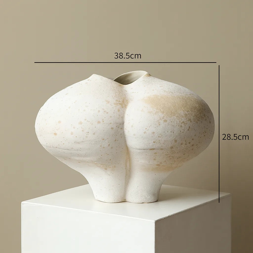 Sculptural Body Vase | Wabi-Sabi Female Form Art for Modern Decor