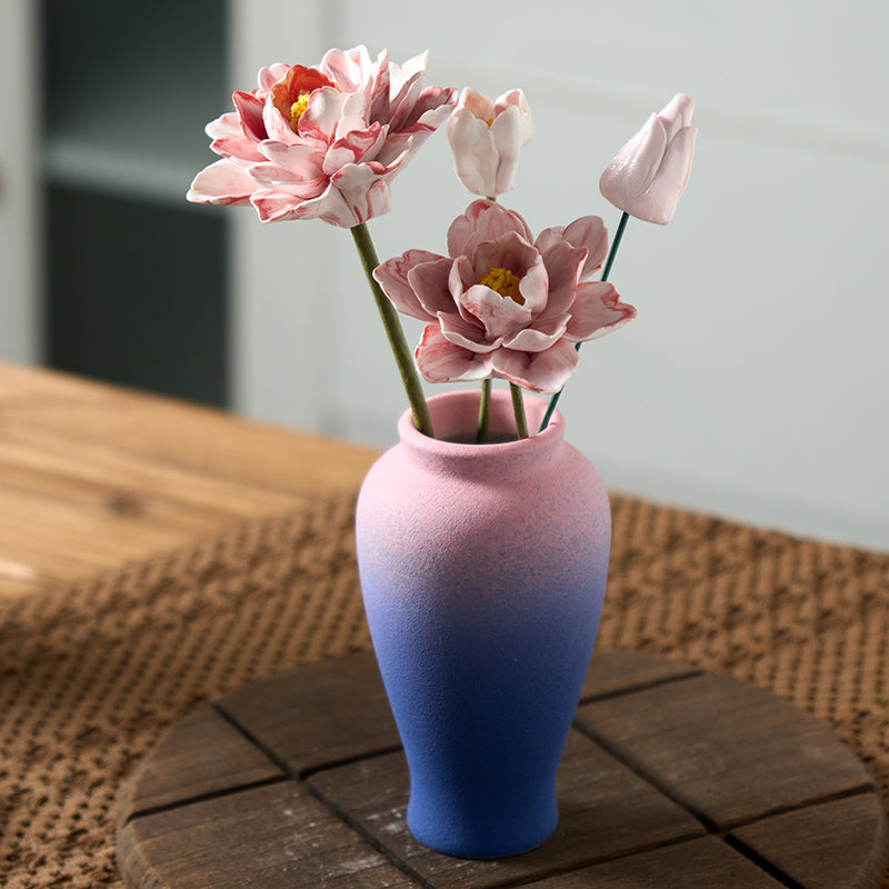 "The Duet" Aroma Set | Porcelain Peony & Bud Essential Oil Diffuser