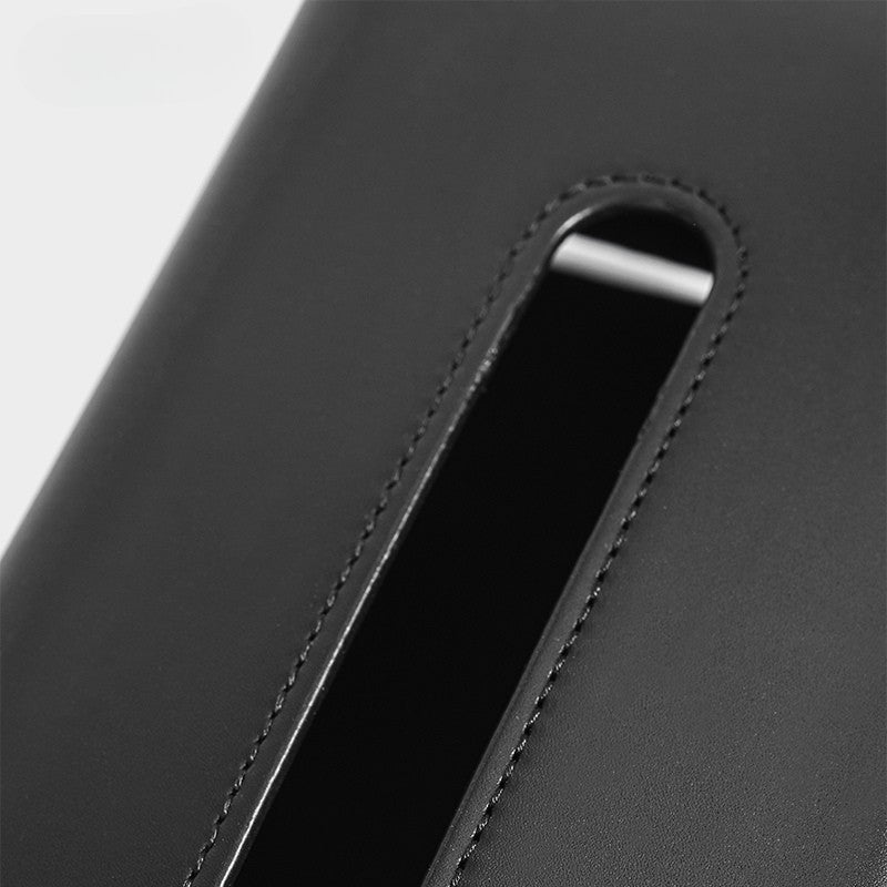 Modern Tailored Leather Tissue Box