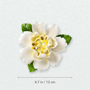 Grande pivoine ondulée – Accent jaune doré, diamètre 4,7 po / 12 cm