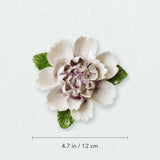 Grande pivoine ondulée – Accent violet prune, diamètre 4,7 po / 12 cm