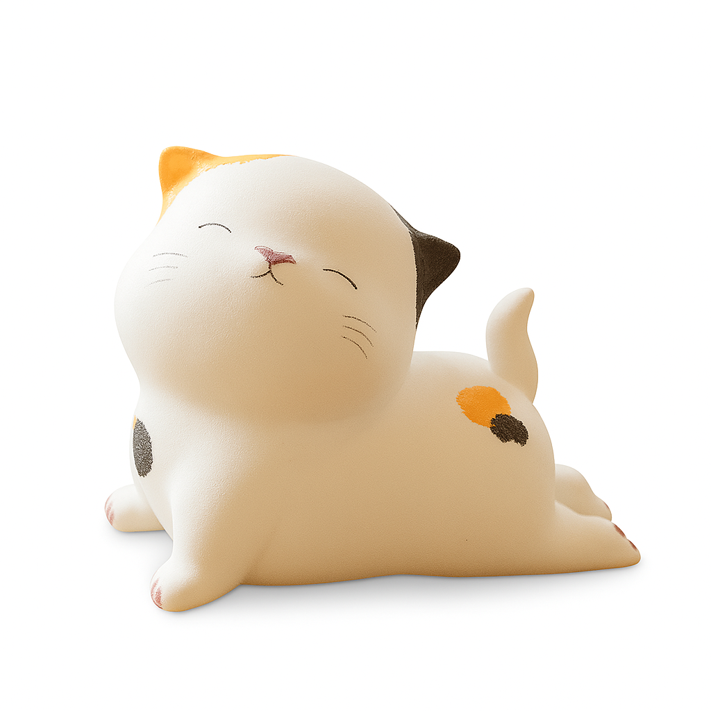 Handcrafted Calico Cat Figurine – A Sweet Touch of Warmth & Whimsy