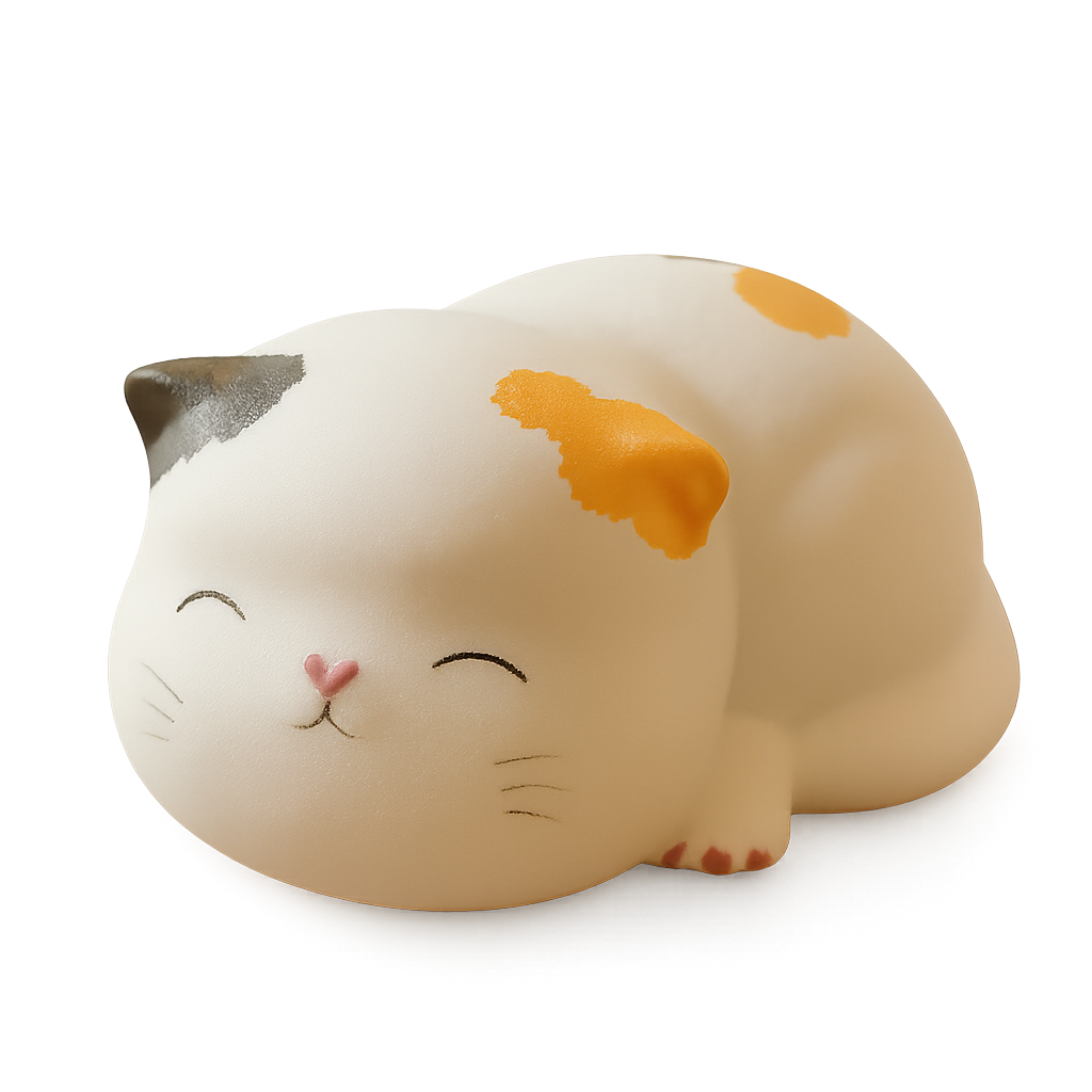 Handcrafted Calico Cat Figurine – A Sweet Touch of Warmth & Whimsy