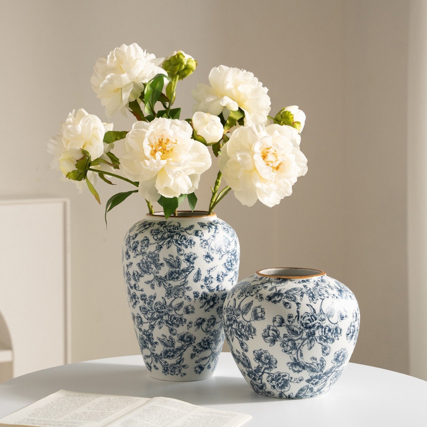 "The Willow Garden" Collection | Blue & White Chinoiserie Vases