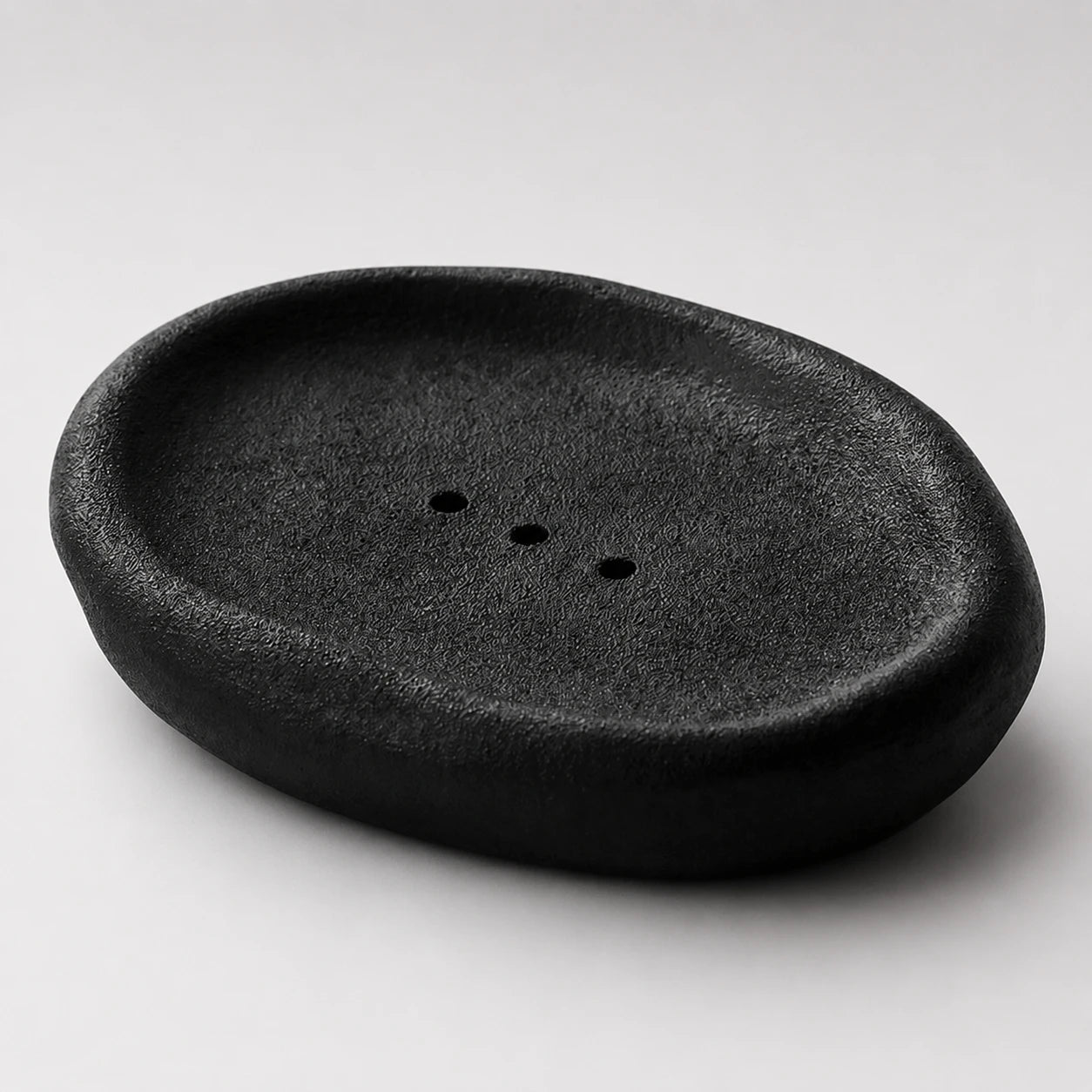 Organic Pebble Ceramic Soap Vessel | Sculptural Minimalist Decor