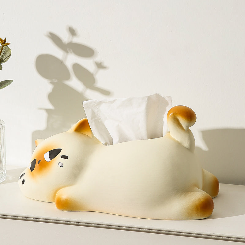 Grumpy Cat Ceramic Tissue Box Cover | Funny & Quirky Home Office Decor