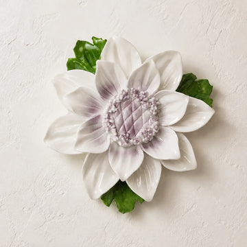 Sunlit Bloom Ceramic Wall Flower — Large