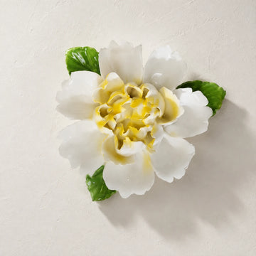 Garden Peony Ceramic Wall Flower — Large