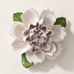 Garden Peony Ceramic Wall Flower — Medium