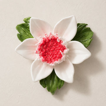 Sunlit Bloom Ceramic Wall Flower — Small