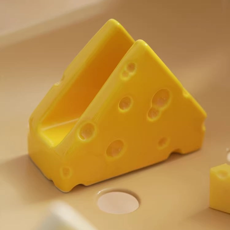 Porte-serviettes en céramique fantaisie inspiré de la nourriture | Art de table fromage & crackers